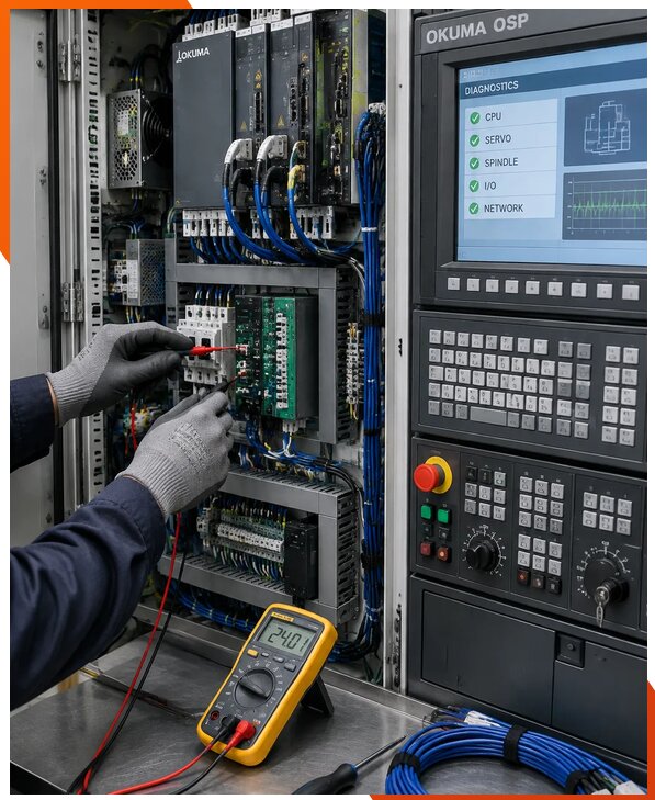 Ремонт систем ЧПУ Okuma OSP в Чернушке